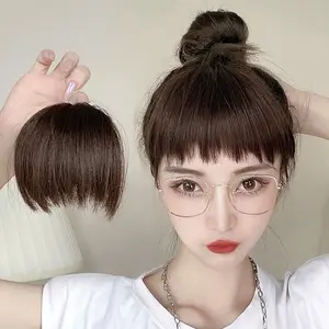 Poni Tebal / Hairclip Poni Depan Poni Palsu KOREA / Poni depan korea Poni Clip Hairclip Poni Tipis Palsu Korea Human Hairclip Poni Extension / rambut poni palsu / poni hair clip U46