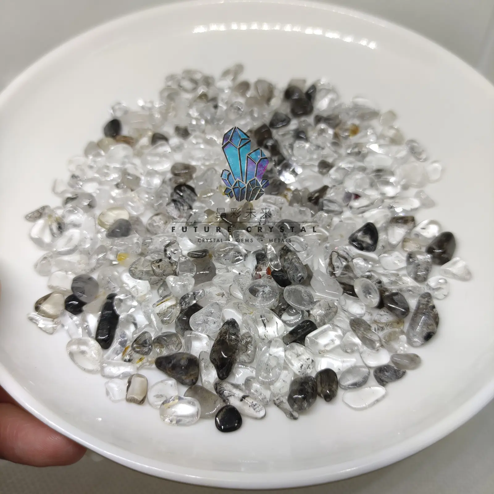 Herkimer Diamond / Yellow Herkimer Diamond Gravel Cleansing Stone 100g/200g