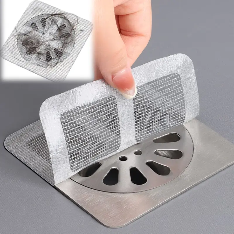 10pieces Hair Catcher Drains for Shower, Metal Mesh Filter, Easy to Use and Dispose, No Clog, No Odor, Bathroom Home Decor