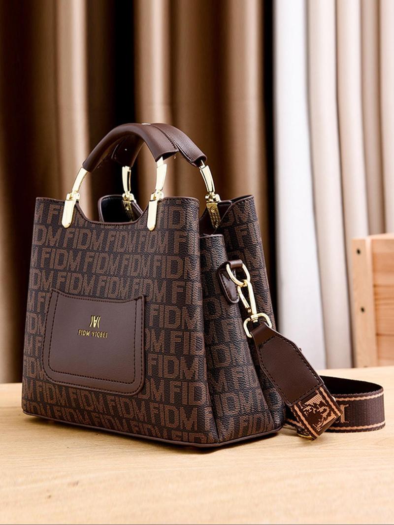 Product Introduction of Women's Fashionable Bow Decorated Handbag & Clutch Bag & Wallet, Casual Versatile Pu Leather Bag Set, Trendy All-match Bag Set for Daily Use 5