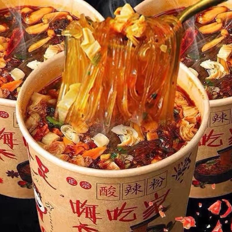 THÙNG 6 hộp  MIẾN LẠNH CHUA CAY TRÙNG KHÁNH Food Lẩu