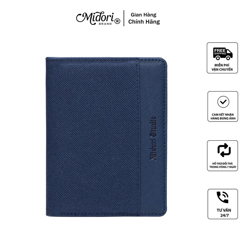 Ví Vải Đứng ZYRAN Nam Nữ Polyester Phối Da Bền Đẹp Chống Nước | Local Brand MIDORI FOR MAN