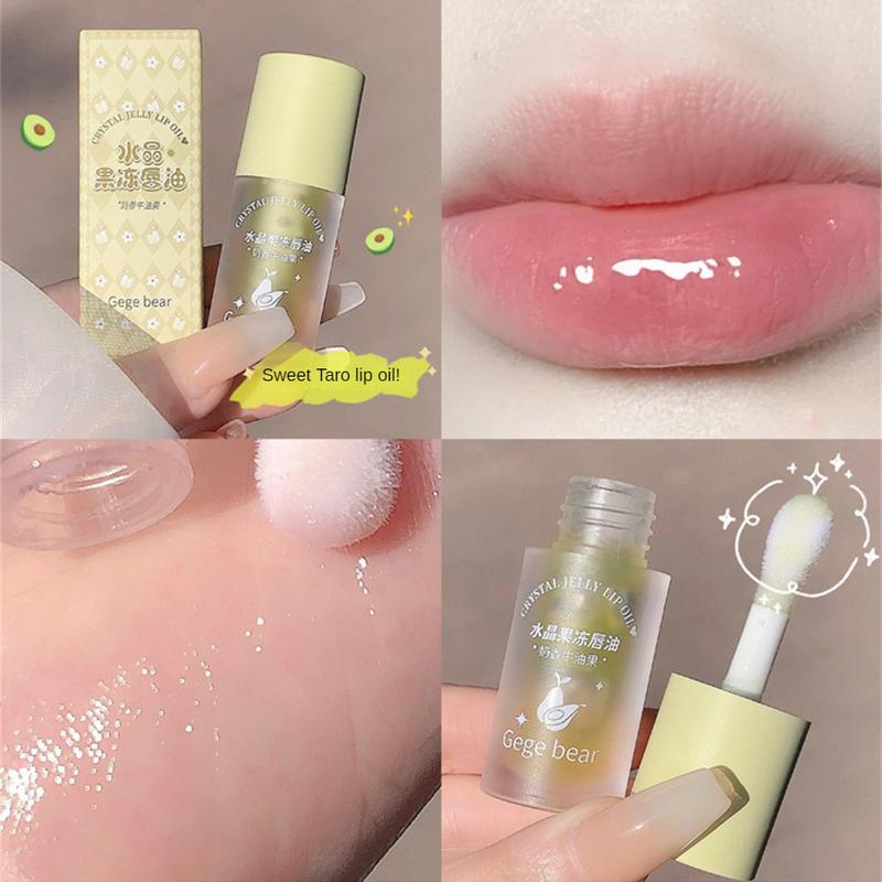 Product Introduction of Gege Bear Crystal Jelly Lip Oil Lip Care Lipstick And Lip Gloss Before Makeup Moisturizing And Nourishing Fruit Lipstick 26