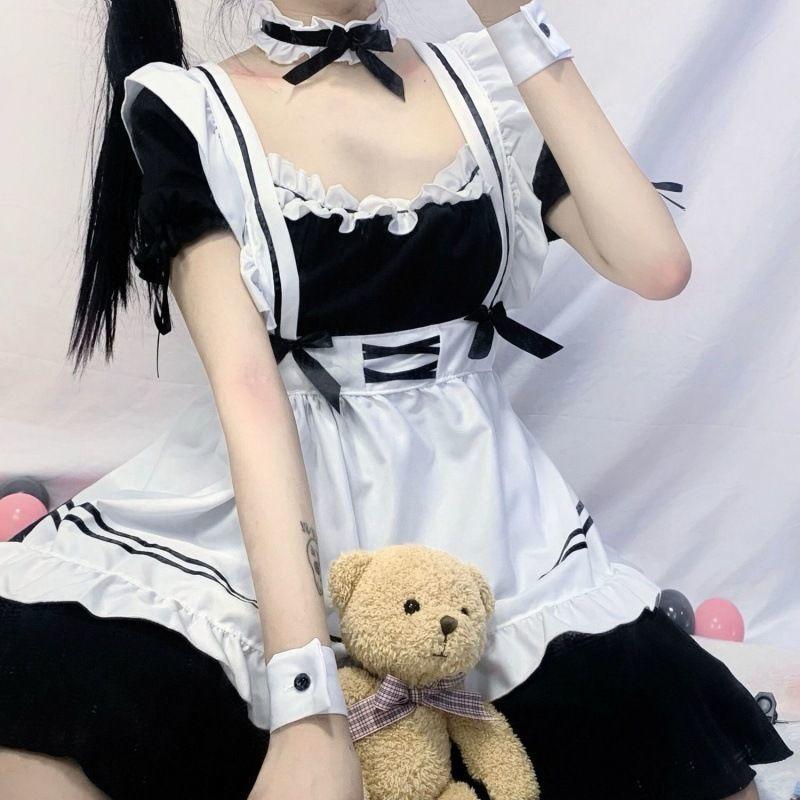 Trang Phục Hầu Gái, Cosplay Lolita Nhật Bản, Váy Lolita Dễ Thương, Gợi Cảm, Maid Maid Cosplay 5