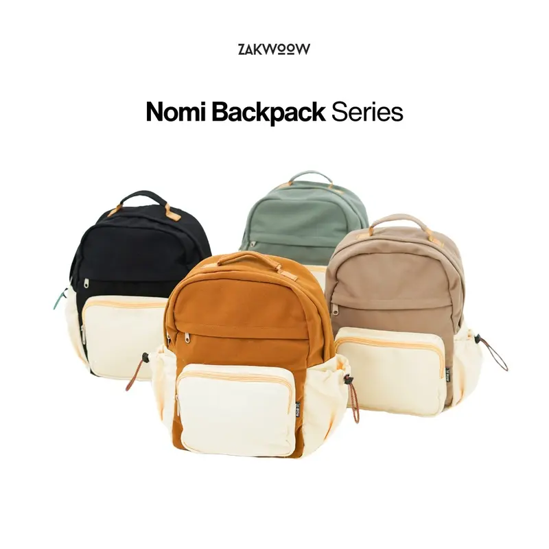 Zakwoowstyle Nomi Backpack FREE PIN | Tas Wanita | Ransel Wanita (TULIS NOTES utk BUNDLING JAS HUJAN) 0