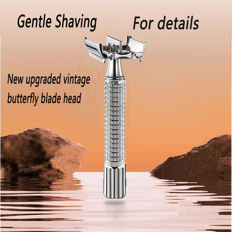 Double-sided Razor Men's manual old-fashioned razor Home set - TikTok ...