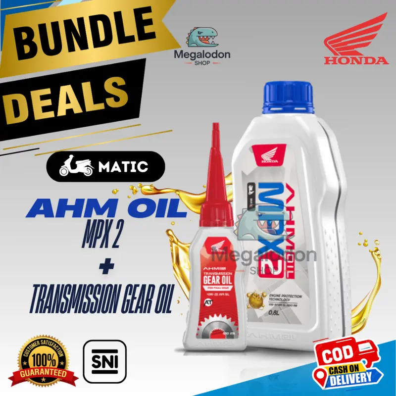 Paket Oli MATIC MPX 2 & Oli Gear Gardan AHM 0
