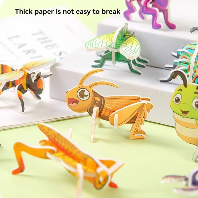 30pcs 3D Puzzle Pack - Cute Animal, Dino, Insect & Sea Creature Motifs. Educational ToyTOYStyai 3