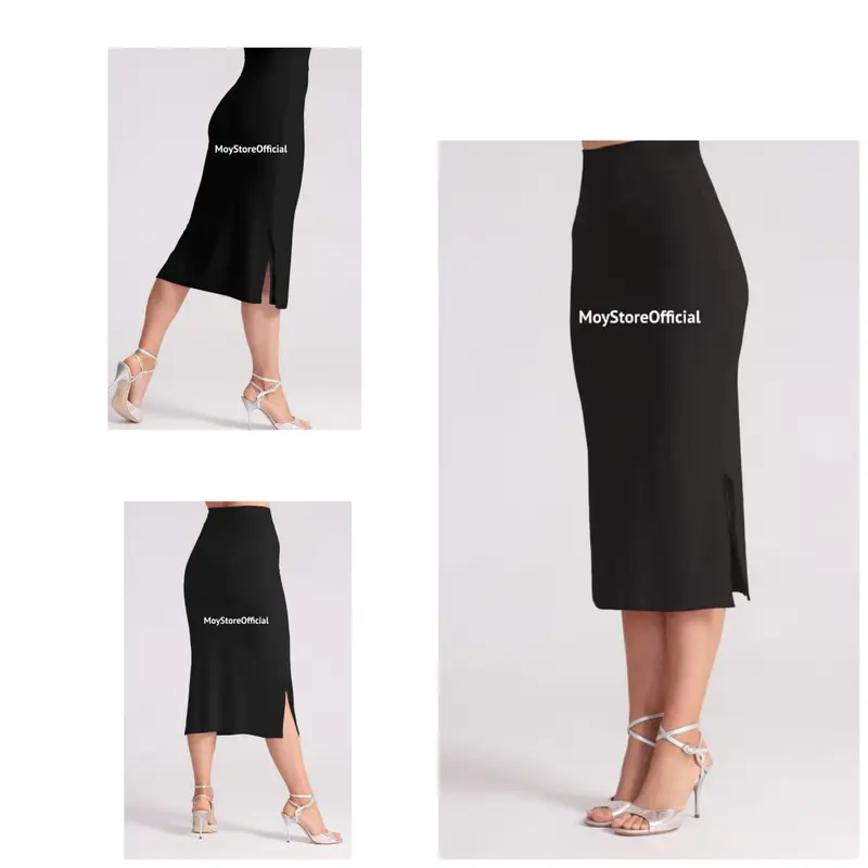 Rok Midi Belah Samping Kerja Formal Santai Span Wanita Hitam Panjang Pendek Pink Putih Scuba Variasi Mini 0