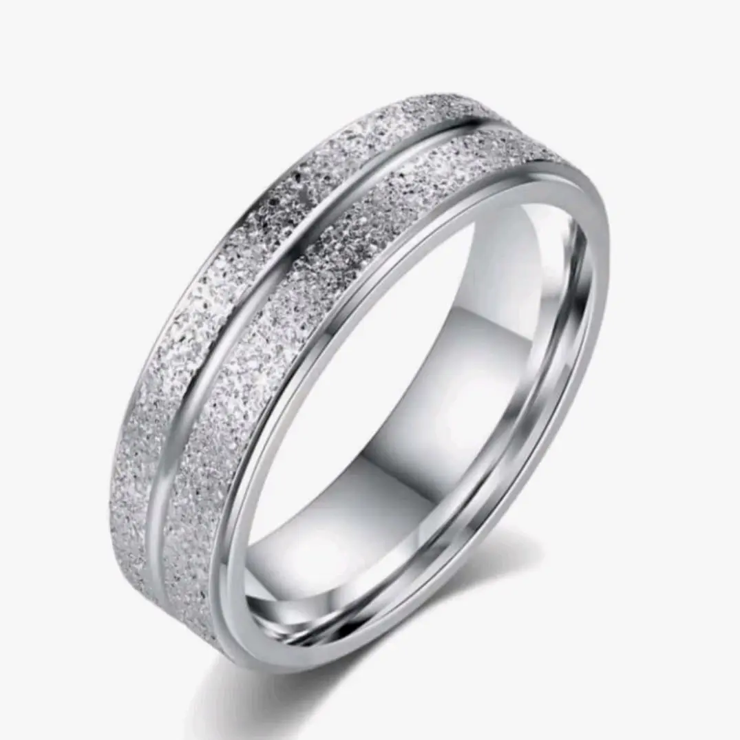 Cincin Titanium M22 Couple Untuk Tunangan Gold dan Silver