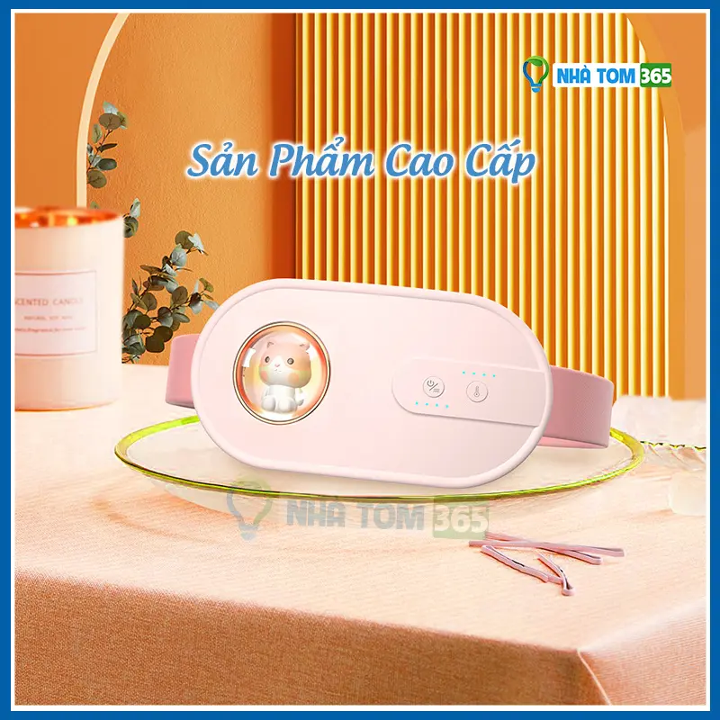 Máy Massage làm ấm b_ụng, Đai chườm nóng b.ụng giúp gi_ảm đa_u bụng ki_nh ng_uyệt -Bluechip Việt Nam 4