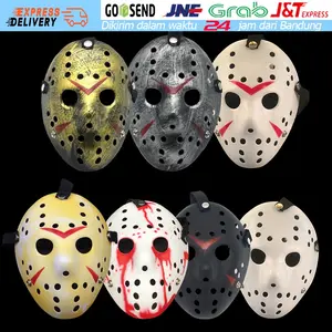 READY STOK! Topeng Jason Topeng Hoki Topeng Halloween Cosplay Jason