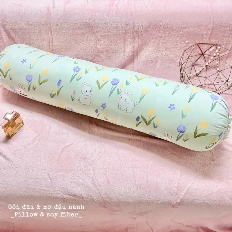 Vỏ Gối Ôm cotton đũi kt 35×100cm nhiều mầu 3