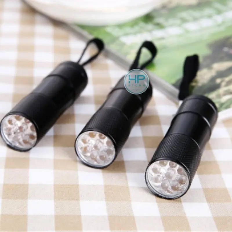 Đèn soi tiền giả, đèn LED UV 9 bóng, đèn soi giấy tờ, cà vẹt, bằng lái xe, vé số, sấy keo [TẶNG KÈM PIN] Mobile 8