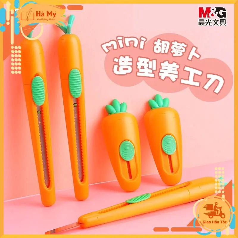 (1 Cái) Dao rọc giấy hình củ Cà Rốt M&G 6