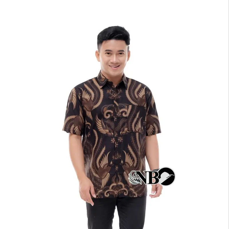 kemeja motif ironmen Crew Neck 5
