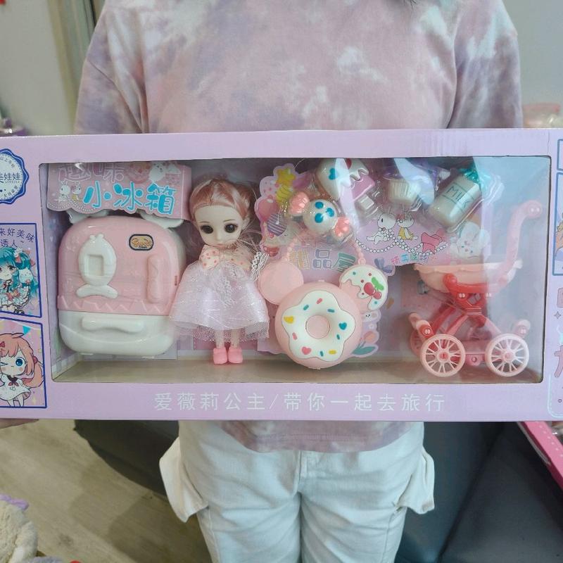 bộ đồ chơi búp bê có xe đạp 2