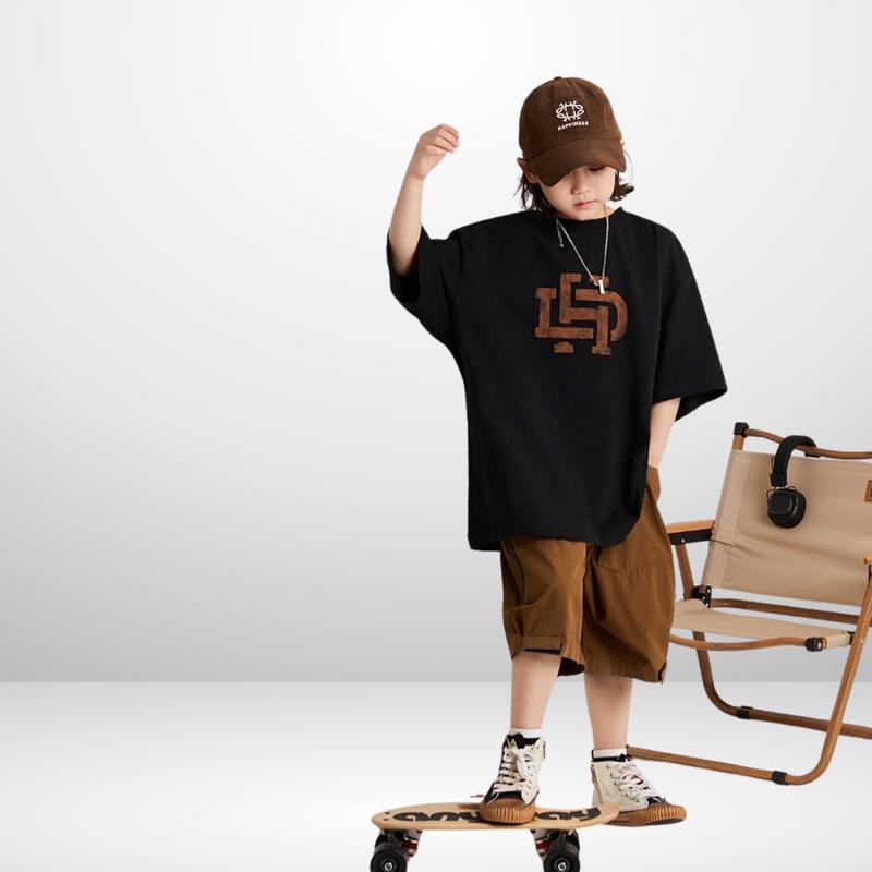 Product Introduction of JJ Kids Fashion | Áo thun thời trang trẻ em Unisex, áo phông Vải Cotton cộc tay hình, cổ tròn cho bé size từ 25 - 55kg | Extra Shipping 29