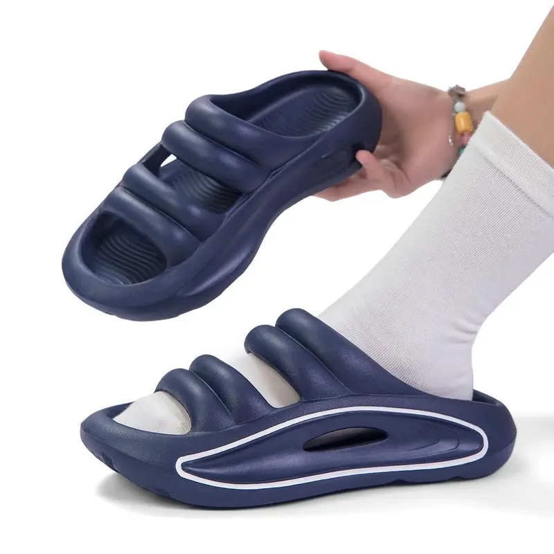 Cososisi Sandal Pria Baru Sandal Pasangan Pantai Selebriti Sol Tebal ukuran: 30-44 3
