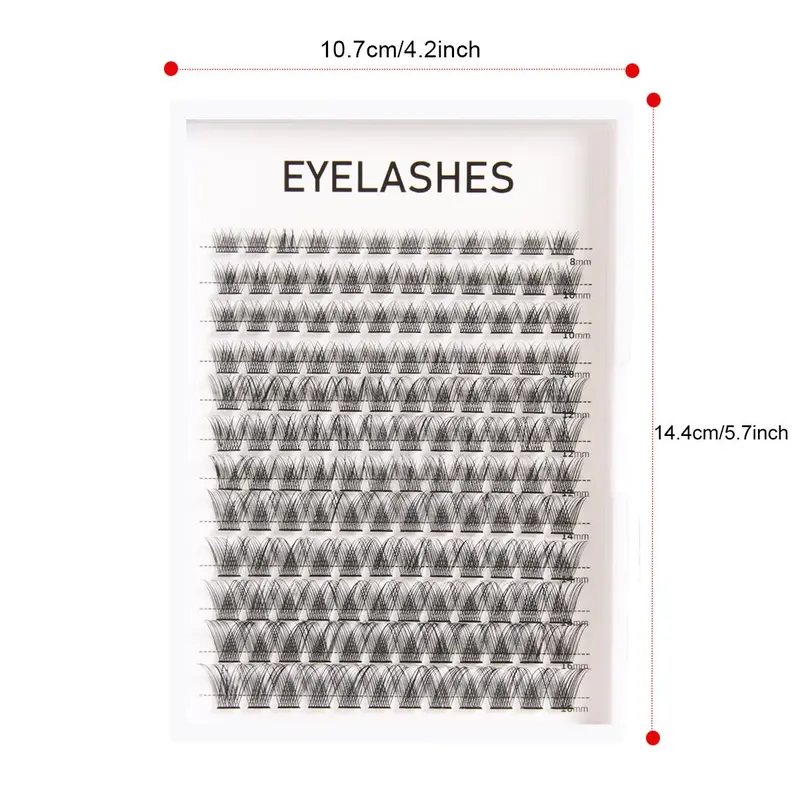 Natural Look Eyelash Extensions, 1 Box C/D Curl Individual Cluster False Eyelashes, Portable Makeup Tool for Women 1