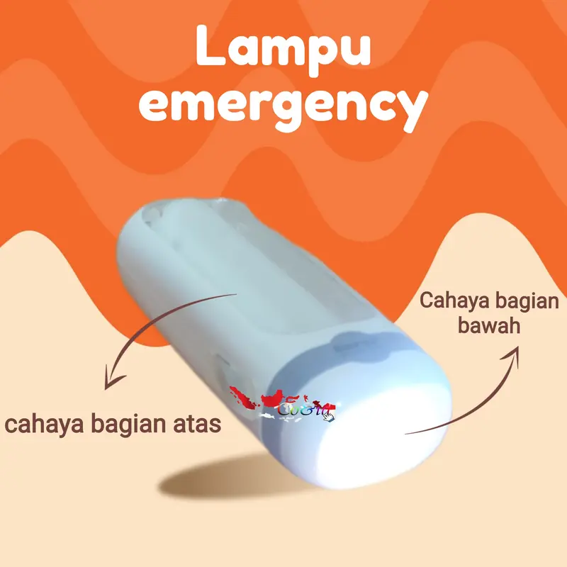 Lampu Emergency & Senter emergency LED 10SMD +1W Super LED Surya 3