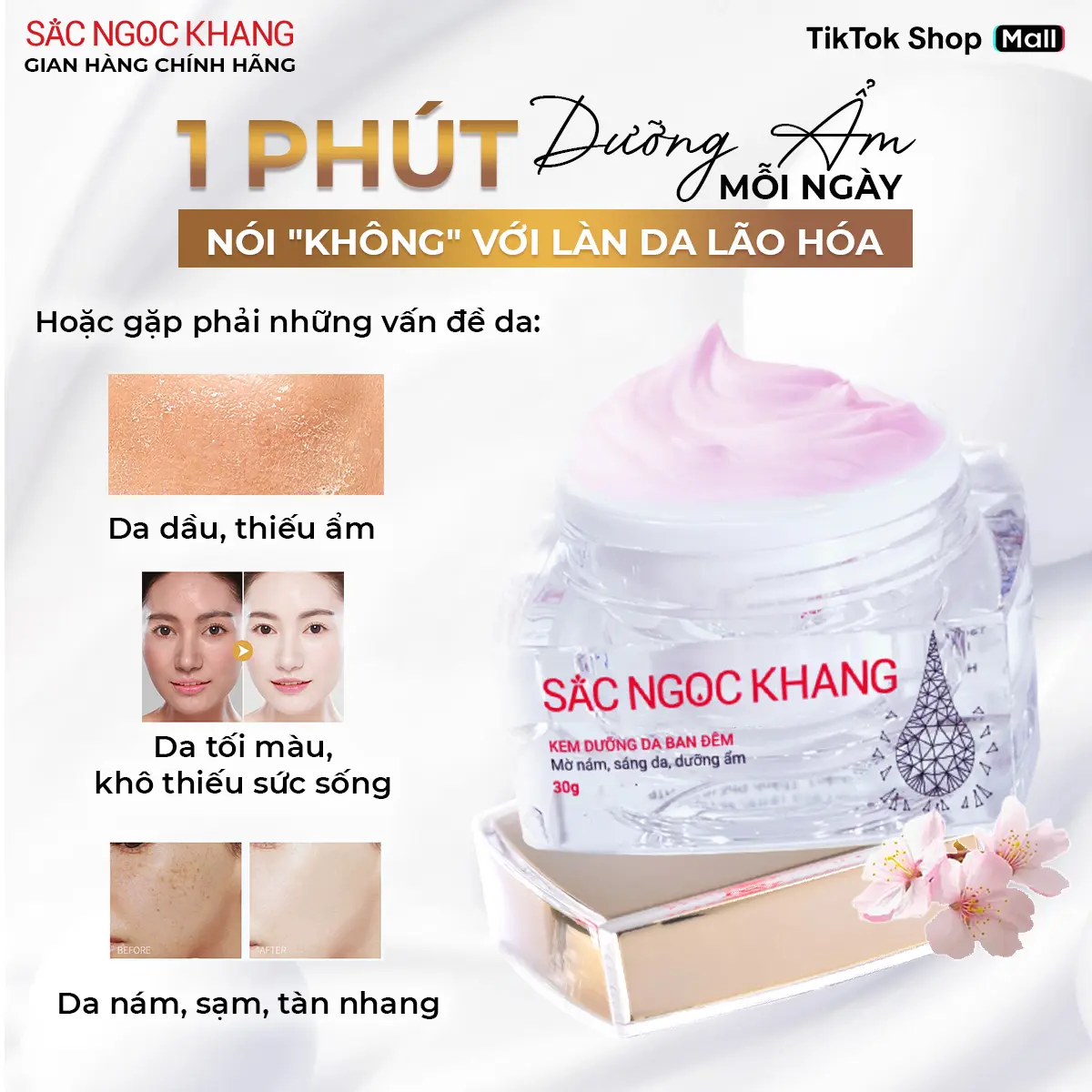 Combo Kem Dưỡng Da 5In1 & Kem Đêm Sắc Ngọc Khang Nhập Khẩu Nhật Bản - Hỗ Trợ Dưỡng Sáng Da Cải Thiện Vấn Đề Nám, Sạm, Tàn Nhang, Lão Hóa Da Skincare 2PL | BigBuy360 - bigbuy360.vn Combo Kem Dưỡng Da 5In1 & Kem Đêm Sắc Ngọc Khang Nhập Khẩu Nhật Bản - Hỗ Trợ Dưỡng Sáng Da Cải Thiện Vấn Đề Nám, Sạm, Tàn Nhang, Lão Hóa Da Skincare 2PL | BigBuy360 - bigbuy360.vn