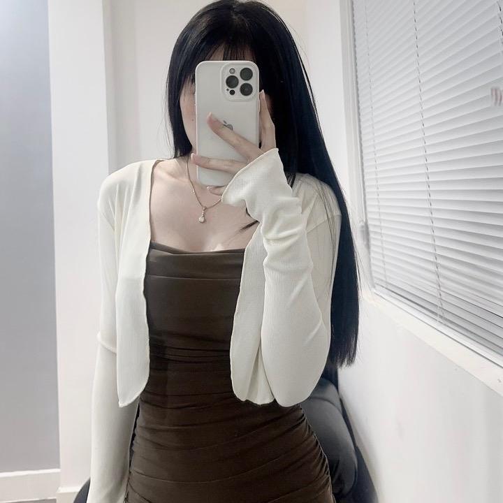Áo khoác cardigan nữ mỏng, tay dài Women Top