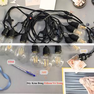 Dây chui đèn chống nước trang trí ngoài trời - quán cà phê - trà chanh - nhà hàng