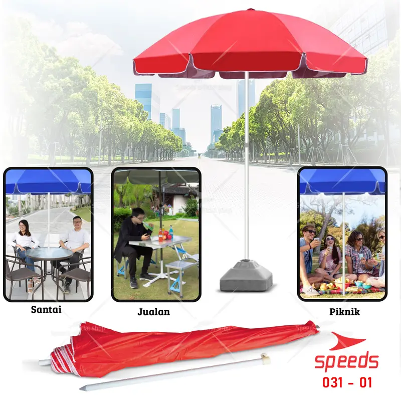 SPEEDS Tenda Jualan Dagang Peralatan Outdoor Bahan Adem dan Nyaman 031-1 6