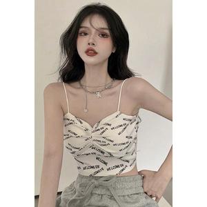 Thai Style Slim Fit Camisole for Women Summer Inner Wear Base Shirt Beautiful Back Design Niche Sweet and Spicy Top