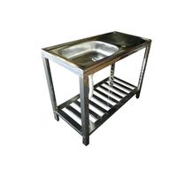 Gambar Meja Wastafel Cuci Piring Stainless Metalworks / Bak Cuci Piring MPS36 dari santimebel Kab. Sleman 1 Tokopedia