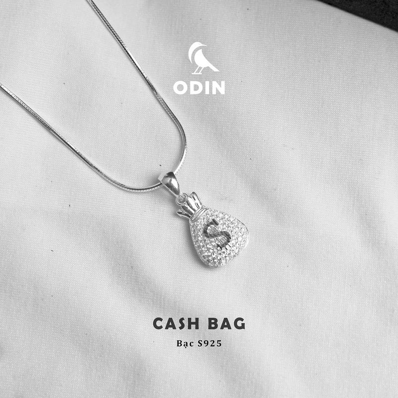 Dây chuyền bạc nam nữ Túi Tiền Bạc S925 đính đá - Ice Cash Bag Silver - Tặng kèm bộ vệ sinh Bạc