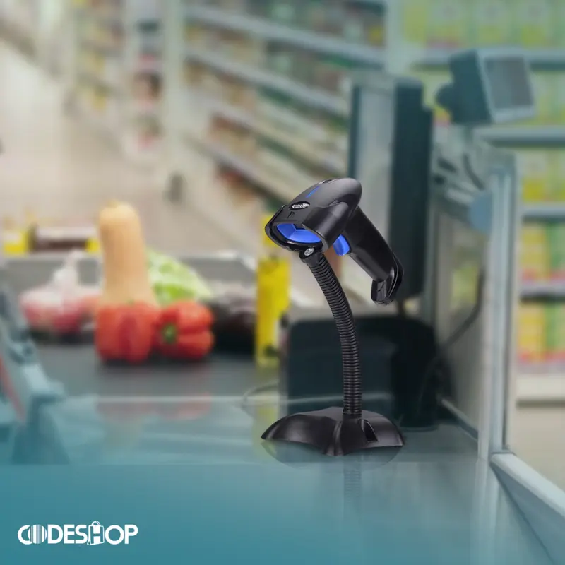 Scanner Barcode Bluetooth CODESHOP CD-303 Free Stand Garansi 1 Tahun Resmi 5