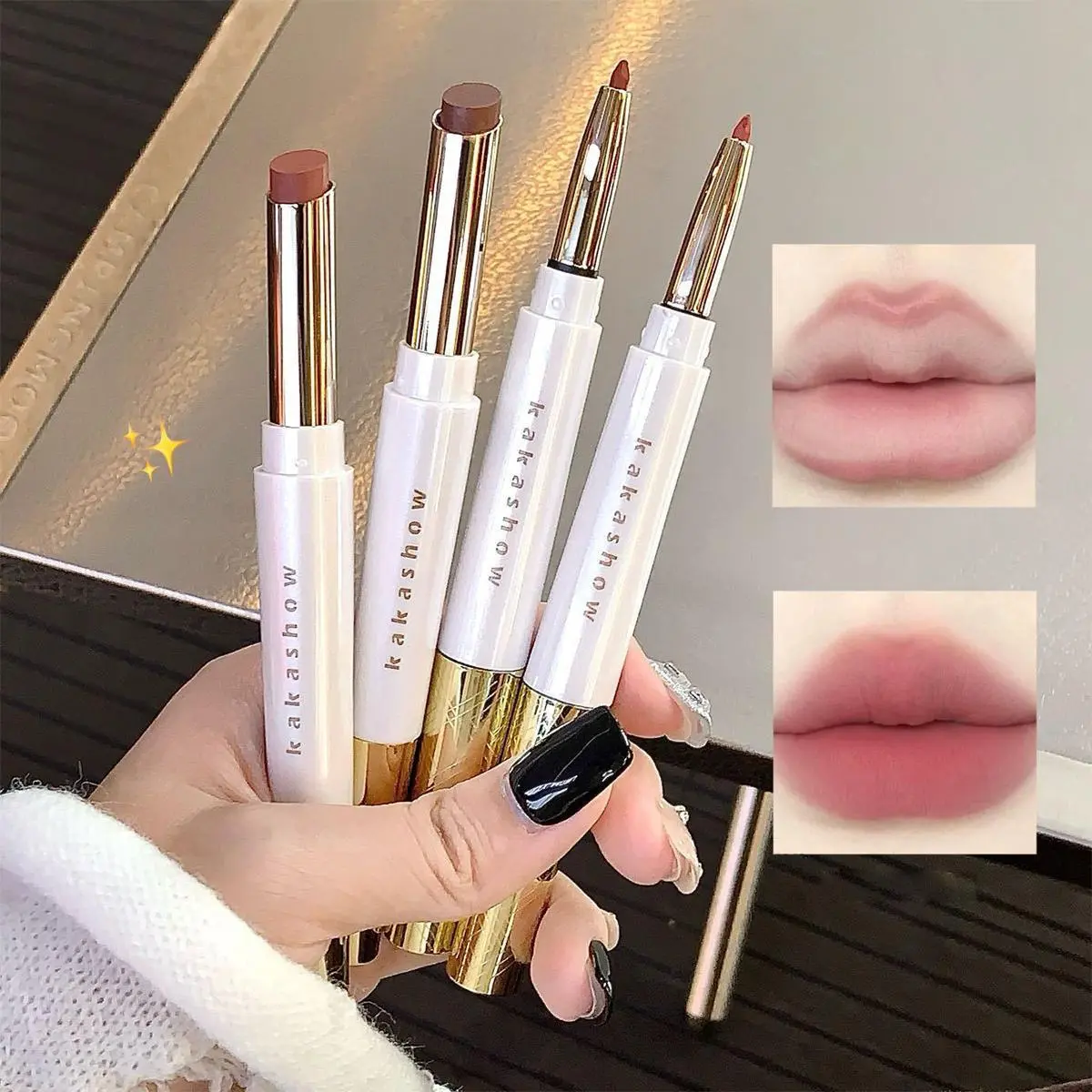 Soft Matte Double-Ended Lip Liner for Precise Lip Shaping, Matte Finish, Waterproof & Long-Lasting | #LipLiner #MatteLip #WaterproofMakeup #LipContouring #LongLastingMakeup #MakeupEssentials