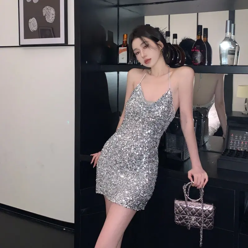 Sexy Backless Tight Dress Mini Dress