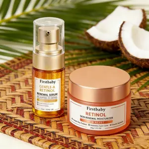 SKINTlFIC Gentle A Retinol Renewal Serum 20ml& Retinol Skin RenewalMoisturizer 30g  Paket Lengkap Perawatan Wajah Glowing Limited-time