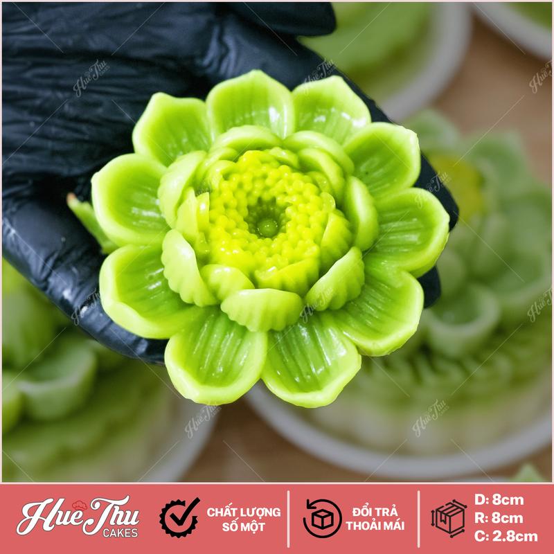 Khuôn silicon Hoa Sen 8cm A21 làm bánh rau câu 3D 4D nhấn xôi fondant socola nến hanmade