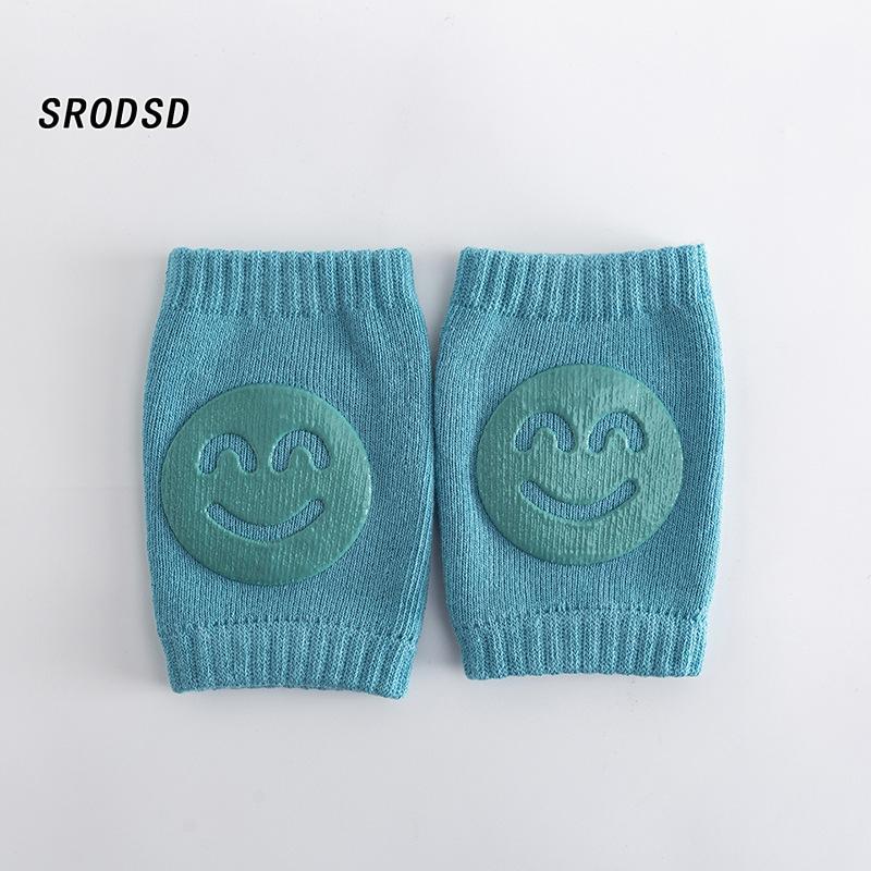 Baby Knee Pads for Crawling, Cartoon Smile Pattern Knee Protectors 5