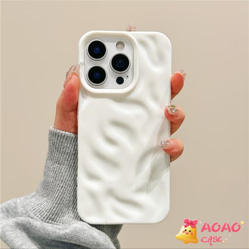 Case HP Untuk Redmi 12 12C 13C 9C 14C 10 13 13X 9 9A A1 A2 A3 9T 10A 9C NFC Redmi Note 14 12 11 11s 10S 10 8 9 Macaron Modis Warna Solid Gelombang Bergelombang Mengkilap Soft Cover