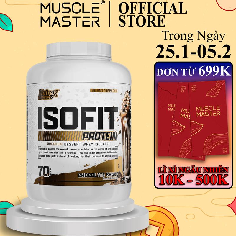Bột Whey Isolate Công Nghệ CFM - NUTREX ISOFIT 5LBS