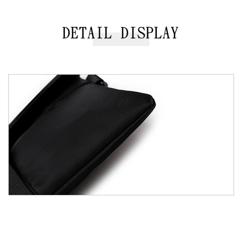 Product Introduction of Men Nylon Chest Pack Cellphone Pouch Outdoor Sports Cross-body Bag Casual Running Cycling Sling Bag 20