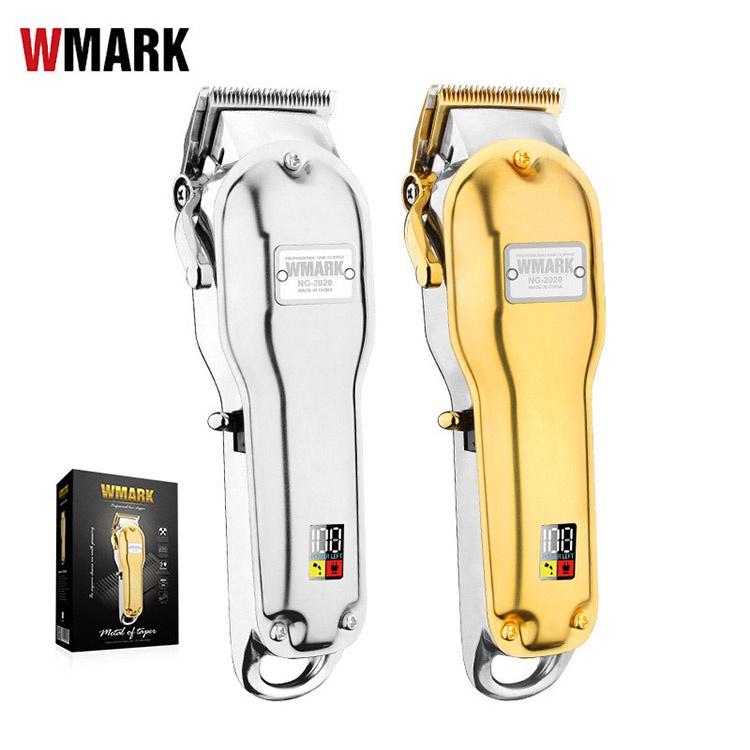 Product Introduction of Wmark original Hair Clipper NG-2020B Wireless Metal Hair Clipper with Lcd Display 2500mah Cordless Golden Color Hair Clipper 32