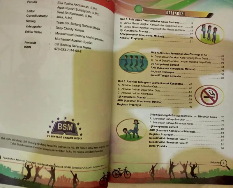 PENDIDIKAN JASMANI, OLAHRAGA & KESEHATAN KELAS 5 SEMESTER 2 - BINTANG 2
