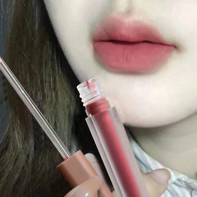 Điều chỉnh màu sắc tuyệt vời! Son Kem Bóng, Tạo Không Khí Ngầu, Giá Trị Cao, Lớp Hoàn Thiện Lì Dễ Phối Đồ Hàng Ngày, Hiệu Ứng Làm Sáng, Thích Hợp Cho Học Sinh, Son Môi Đắp Mặt Nạ Cosmetic Women 4