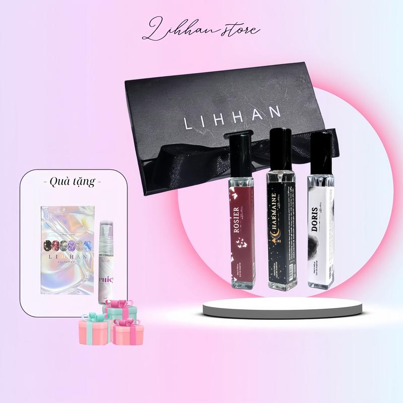 Product Introduction of [ MUA 1 TẶNG 1 ]  Nước Hoa Nữ Lihhan , Set 3 lọ 10ml ngọt ngào lưu hương lâu thơm sang chảnh tiểu thư -  Xịt Thơm Perfume Women   Cosmetic Mỹ Phẩm 1