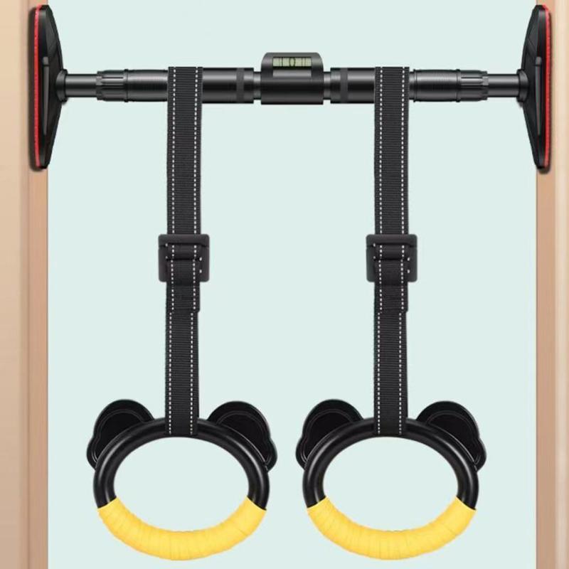Product Introduction of Kids Horizontal Bar Exercise Pull Up Rings Kids Workout Gym Gymnastic Rings Adjustable Straps Buckles Nonslip Handle 16