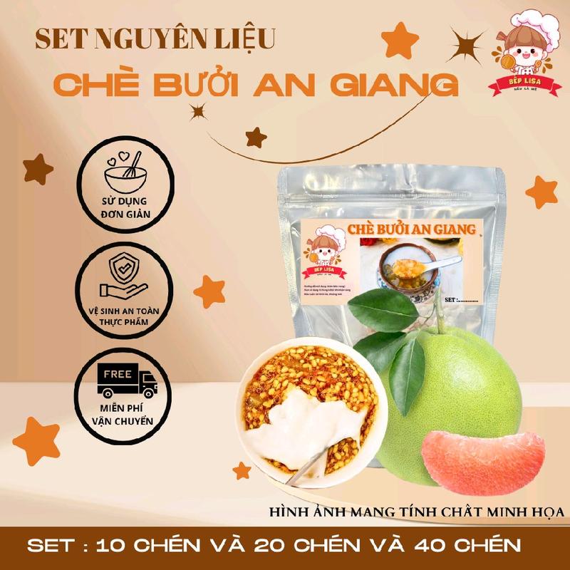 Set Chè Bưởi Đậu Xanh An Giang SET 20 Chén - TẶNG 1 SET TRÀ SỮA TRÂN CHÂU DÙNG THỬ TẠI BẾP LISA