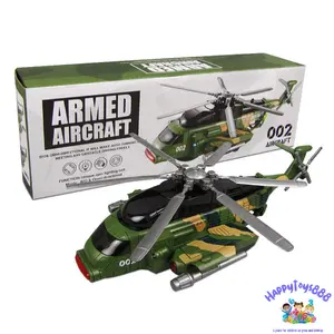 HAPPYTOYS.888 #C46A Mainan Pesawat Helikopter Army Ada Music dan Lampu