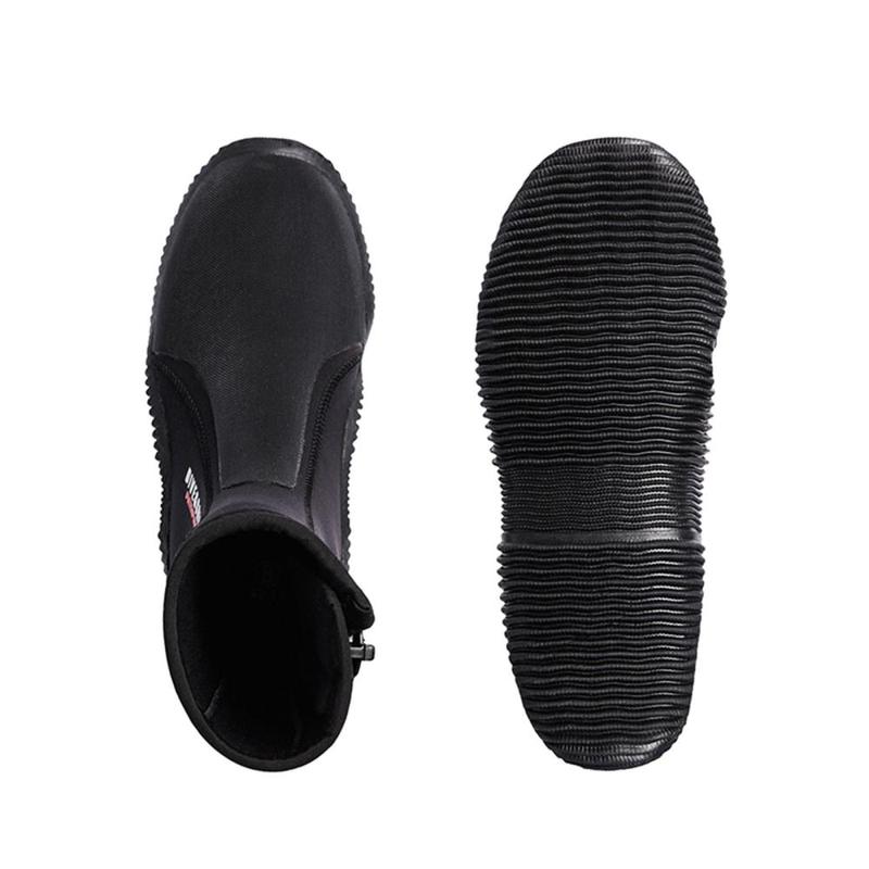 Product Introduction of 5mm Diving Boots, Adult Non Slip Sole Cold Proof Warm Water Shoes Comfortable Wetsuit Boots for Rafting Swimming Water Sports Beach Surfing 2