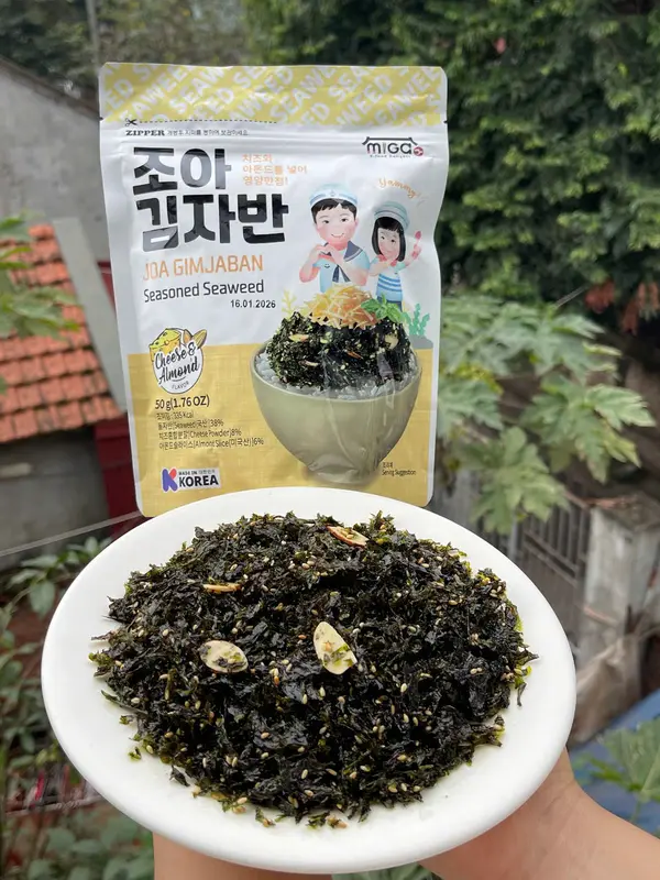 RONG BIỂN RẮC CƠM MIGA JOA HÀN QUỐC - RONG BIỂN HÀ COOKING 7